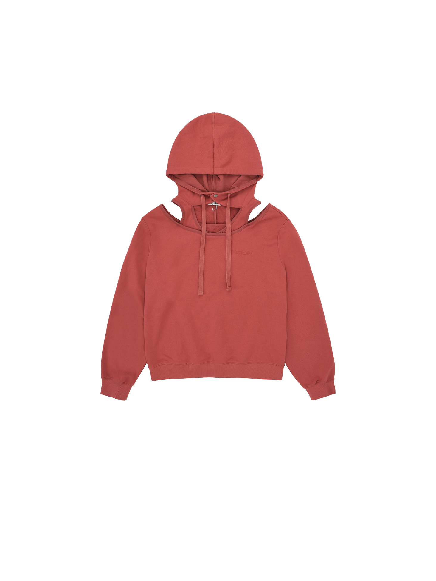 Cut-Out Hoodie / Red