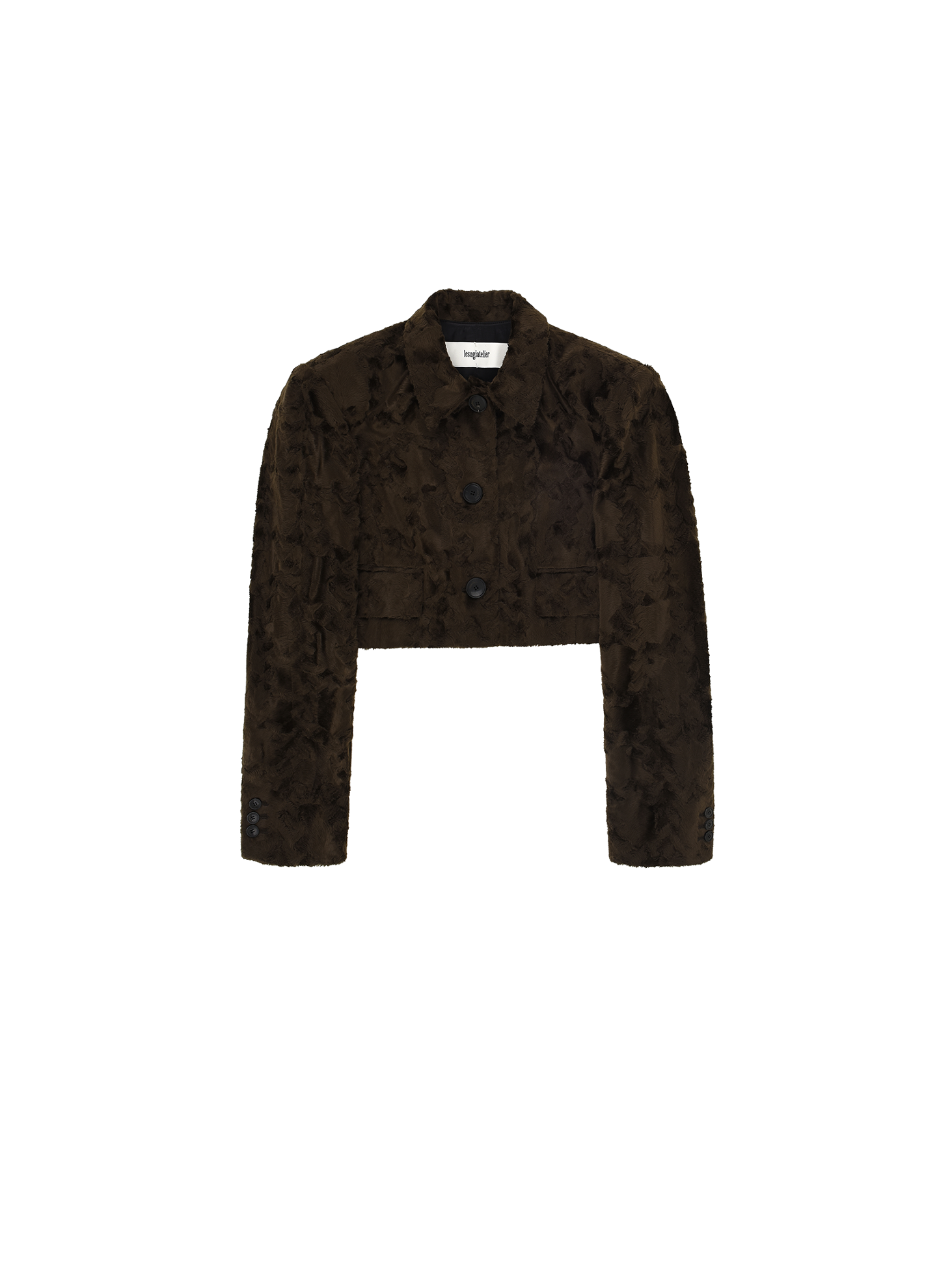 Fur Crop Blazer / Brown