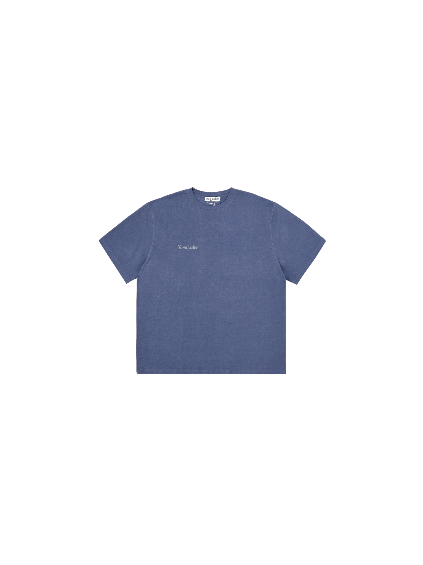 Lesugiatelier Logo Cropped T-Shirt / Blue