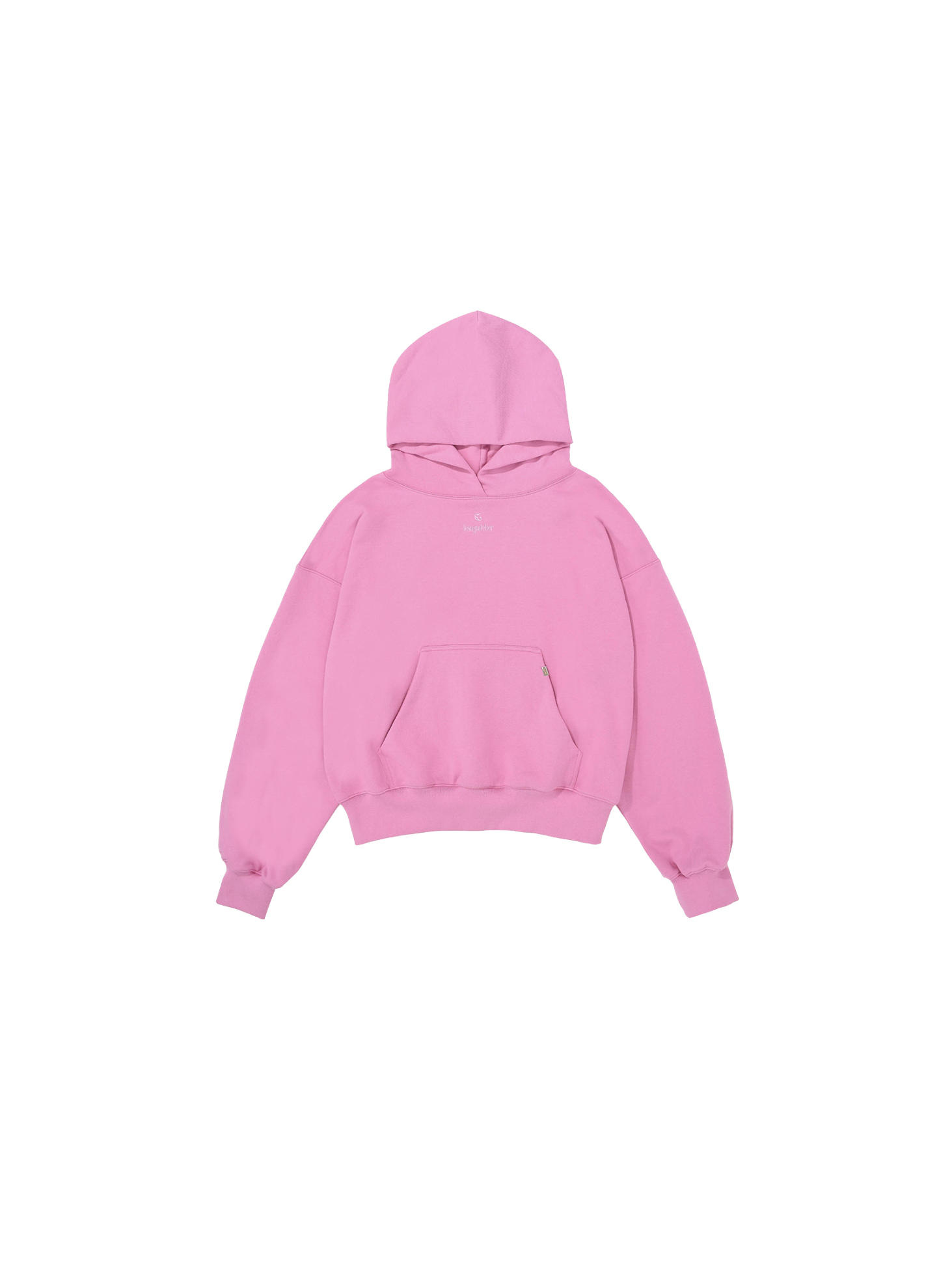 Oversized Embroidery Hoodie / Pink