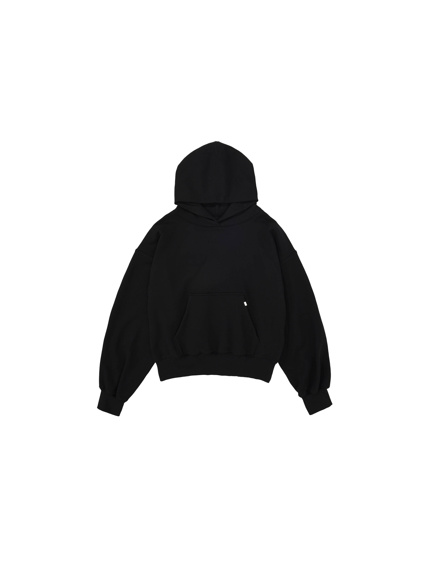 Oversized Embroidery Hoodie / Black